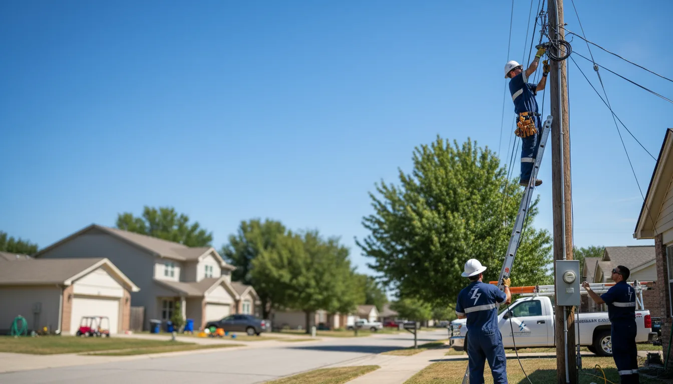 Residential electrician providing installation services in Lawton, PA